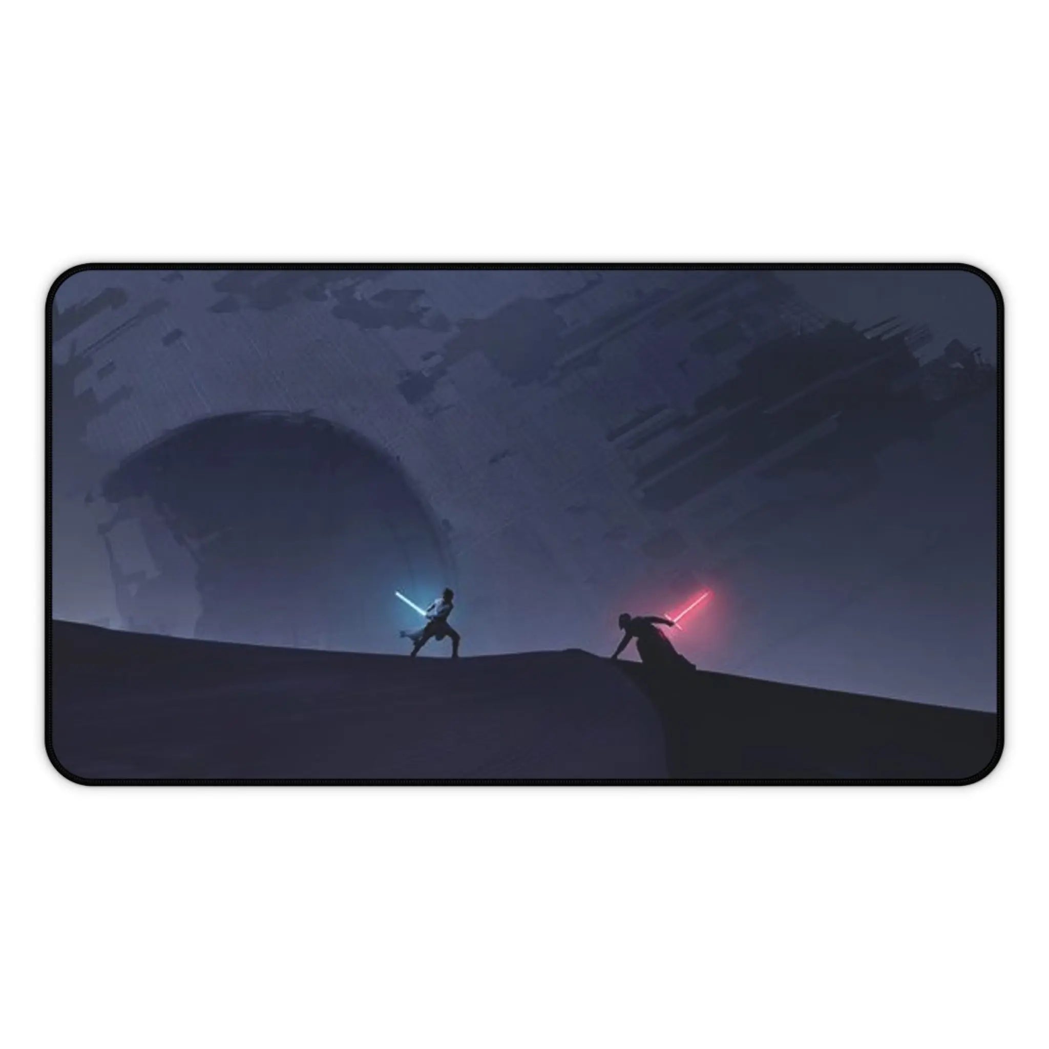 Galactic Duel Desk Mat Lightsaber Battle Gaming Mouse Pad Printify