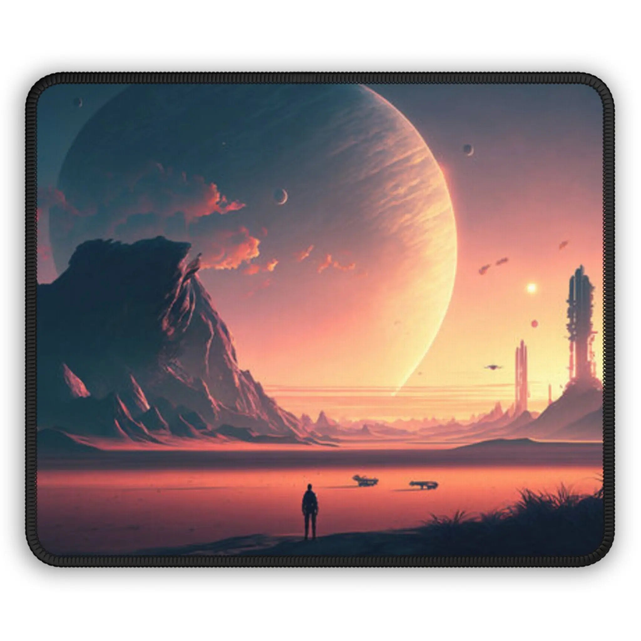 Moon Planet Gaming Mouse Pad Printify