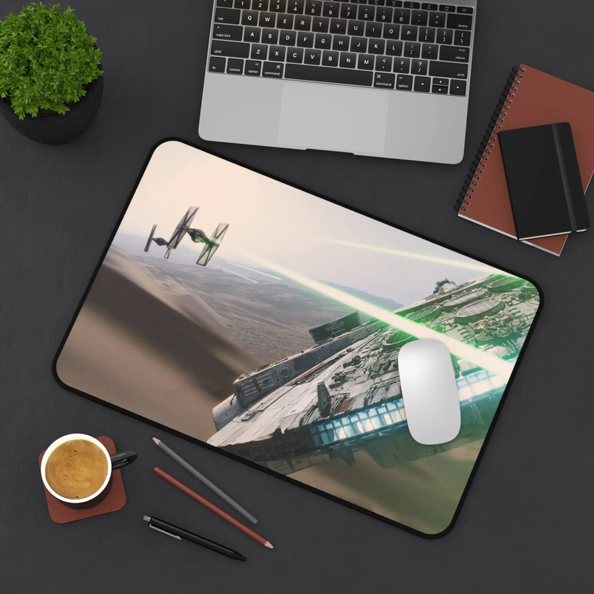 Spacecraft Dogfight Gaming Mousepad Printify
