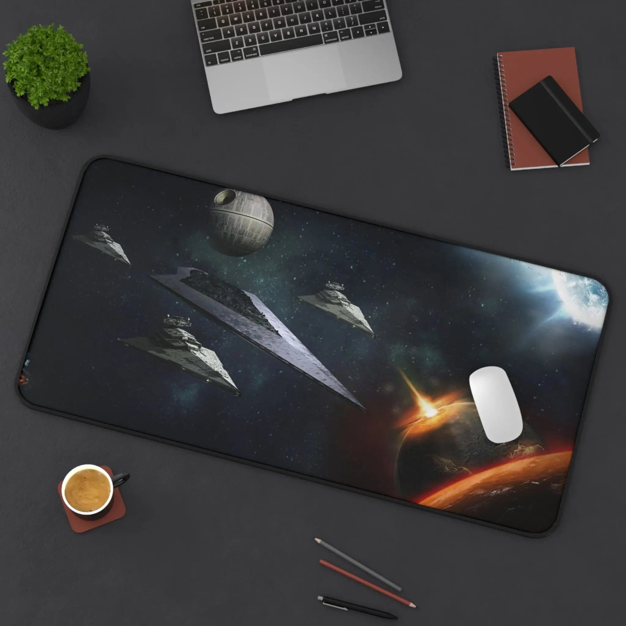 Galaxy Fleet Desk Mat Gaming Mousepad Printify