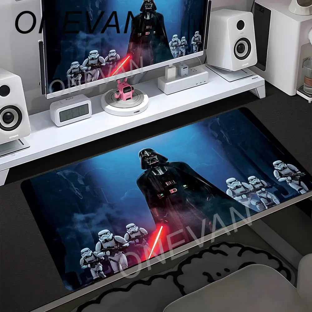 90x40cm Star Wars Mouse Pad Anime Gaming Accessories Varmilo Keyboard Pad Desk Mat Gabinete Gamer Carpet xxl Mousepad Mouse Mat Star wars mouse pads