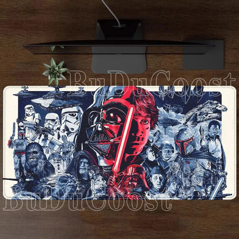 XXL Star Wars HD printing Mouse Pad Gaming Mousepad Rubber Nonslip base PC Laptop overlock Keyboard Pad Carpet e-sports Desk Mat Star wars mouse pads