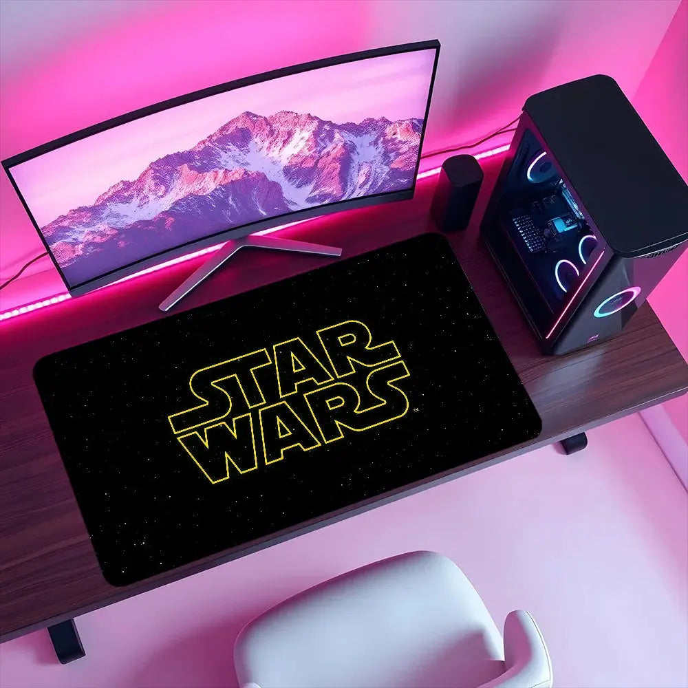 Mouse Pad Non-slip WARS Science Lockedge Film Office Student Fiction Gaming S-STAR Thickened Large Writing Cushion MousePad Star wars mouse pads