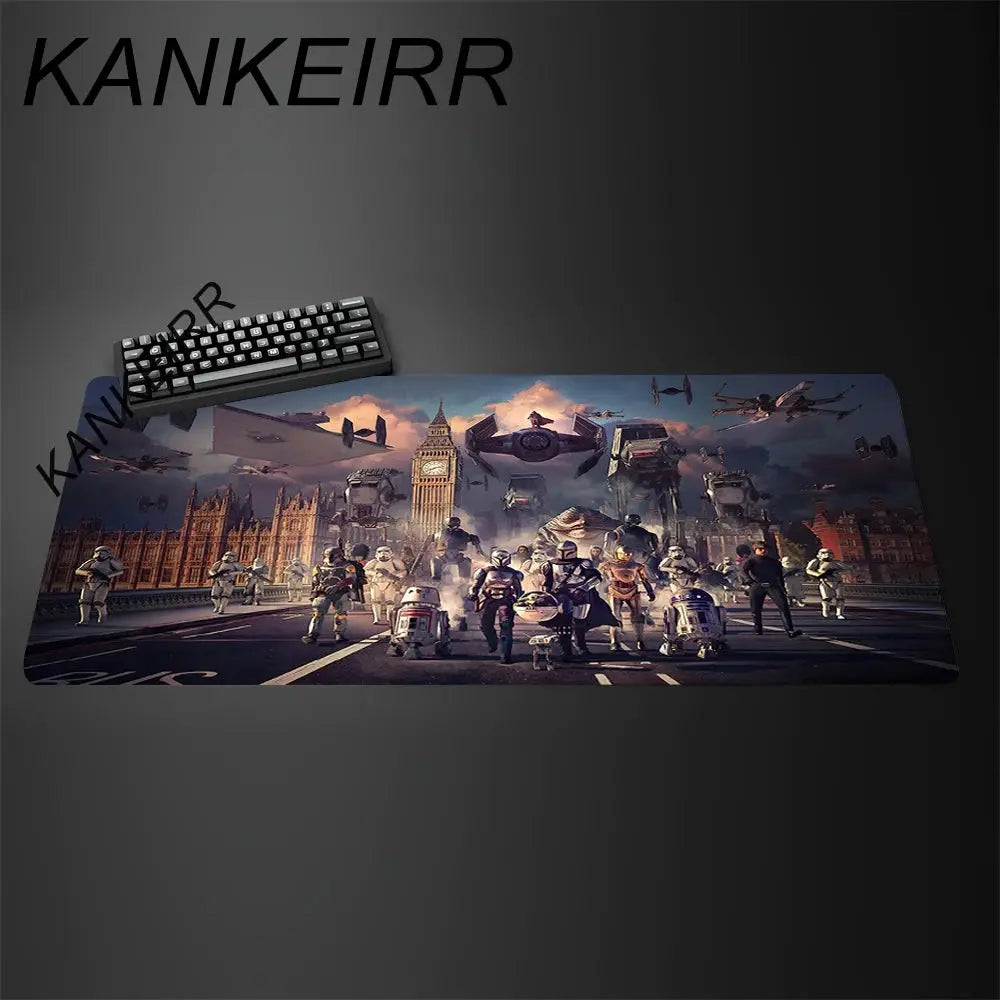 Gamer Mouse Pad Star Wars 90x40cm Anime Gaming Accessories Varmilo Keyboard Pad Desk Mat Gabinete Carpet xxl Mousepad Mouse Mat Star wars mouse pads