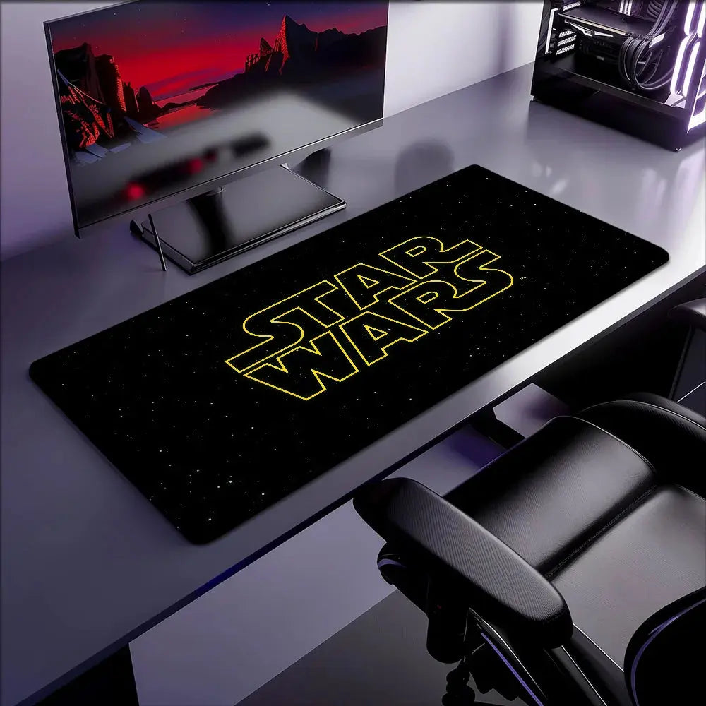 Mouse Pad Non-slip WARS Science Lockedge Film Office Student Fiction Gaming S-STAR Thickened Large Writing Cushion MousePad Star wars mouse pads