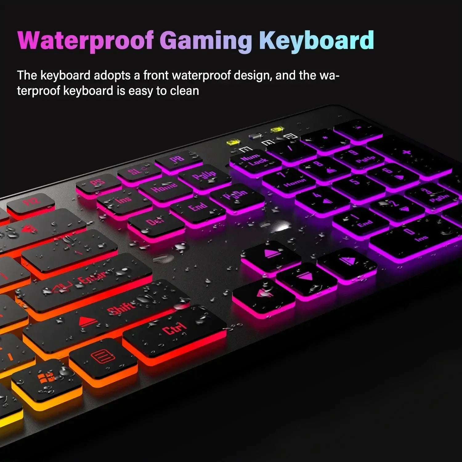 RGB Backlit Gaming Keyboard USB wired