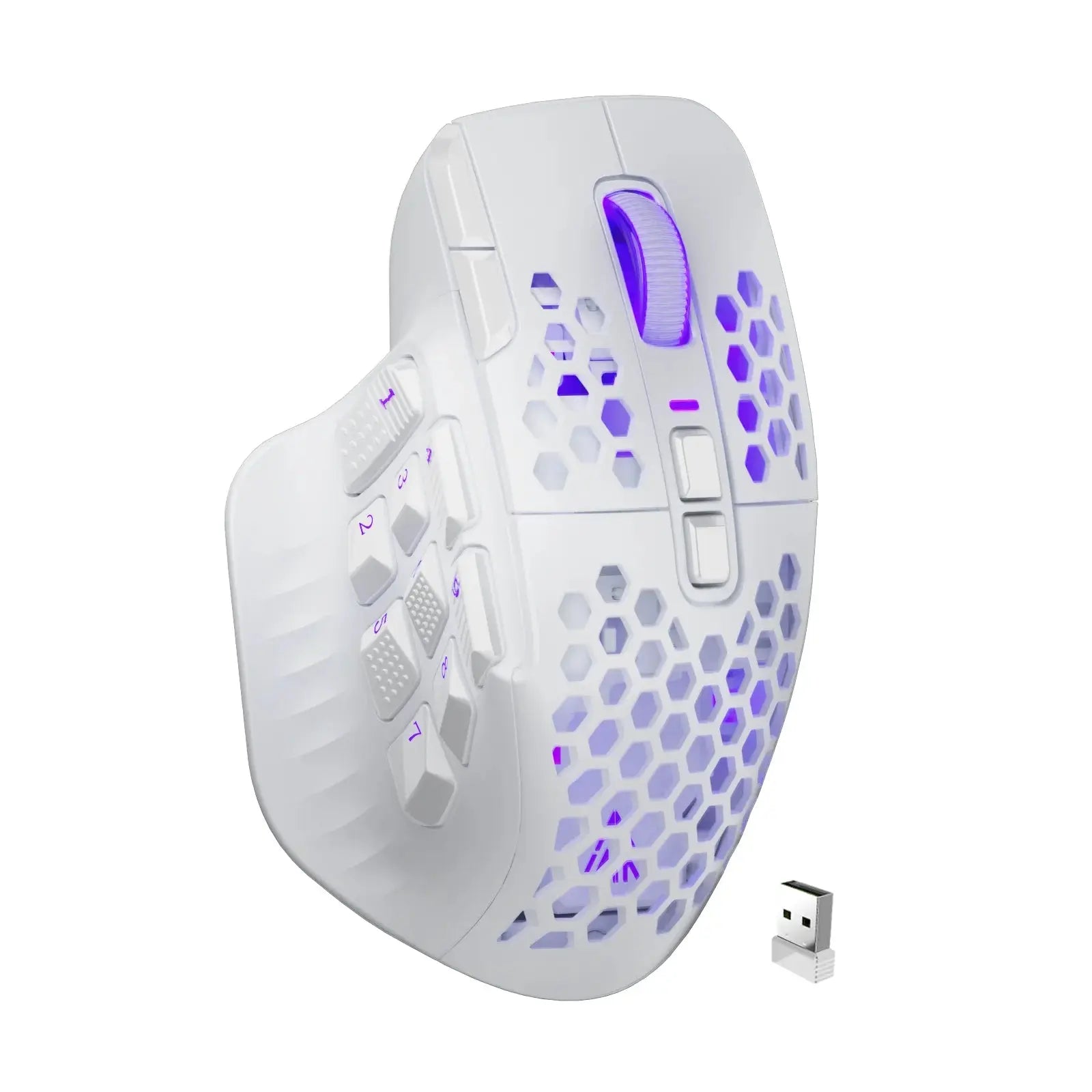 SOLAKAKA SM809 Pro Wireless MMO Gaming Mouse PAW3311 16 Side Buttons 24000 DPI RGB Honeycomb Programmable Macro Wireless mouse Star wars mouse pads