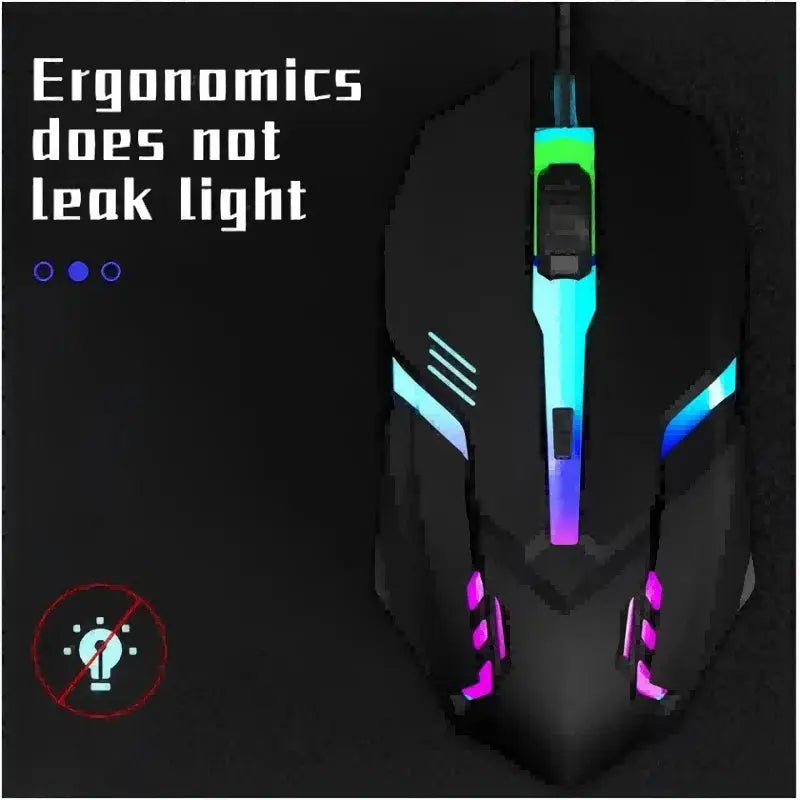 RGB Backlit Gaming Mouse with LED lighting
