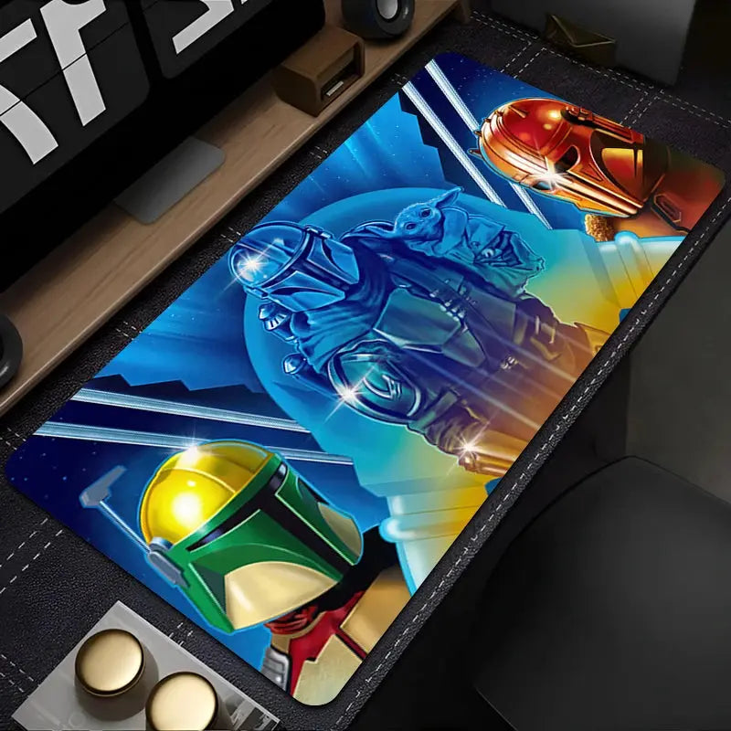 The Mandalorian Mouse Pad anti-slip rubber base