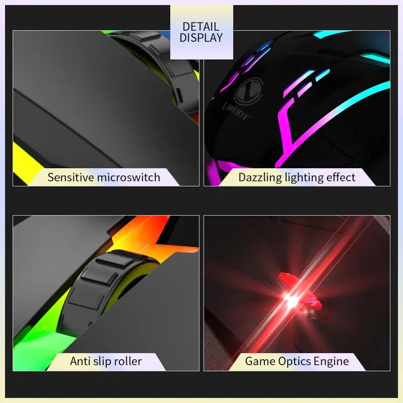 S1 Mouse USB Wired Mouse Computer Laptop Gaming Office Luminous Mouse Star wars mouse pads