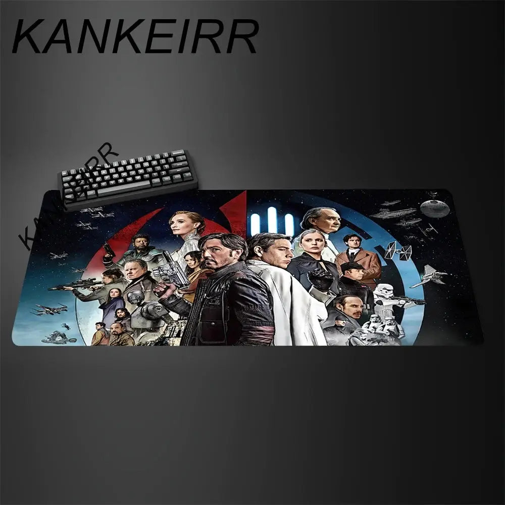 Gamer Mouse Pad Star Wars 90x40cm Anime Gaming Accessories Varmilo Keyboard Pad Desk Mat Gabinete Carpet xxl Mousepad Mouse Mat Star wars mouse pads