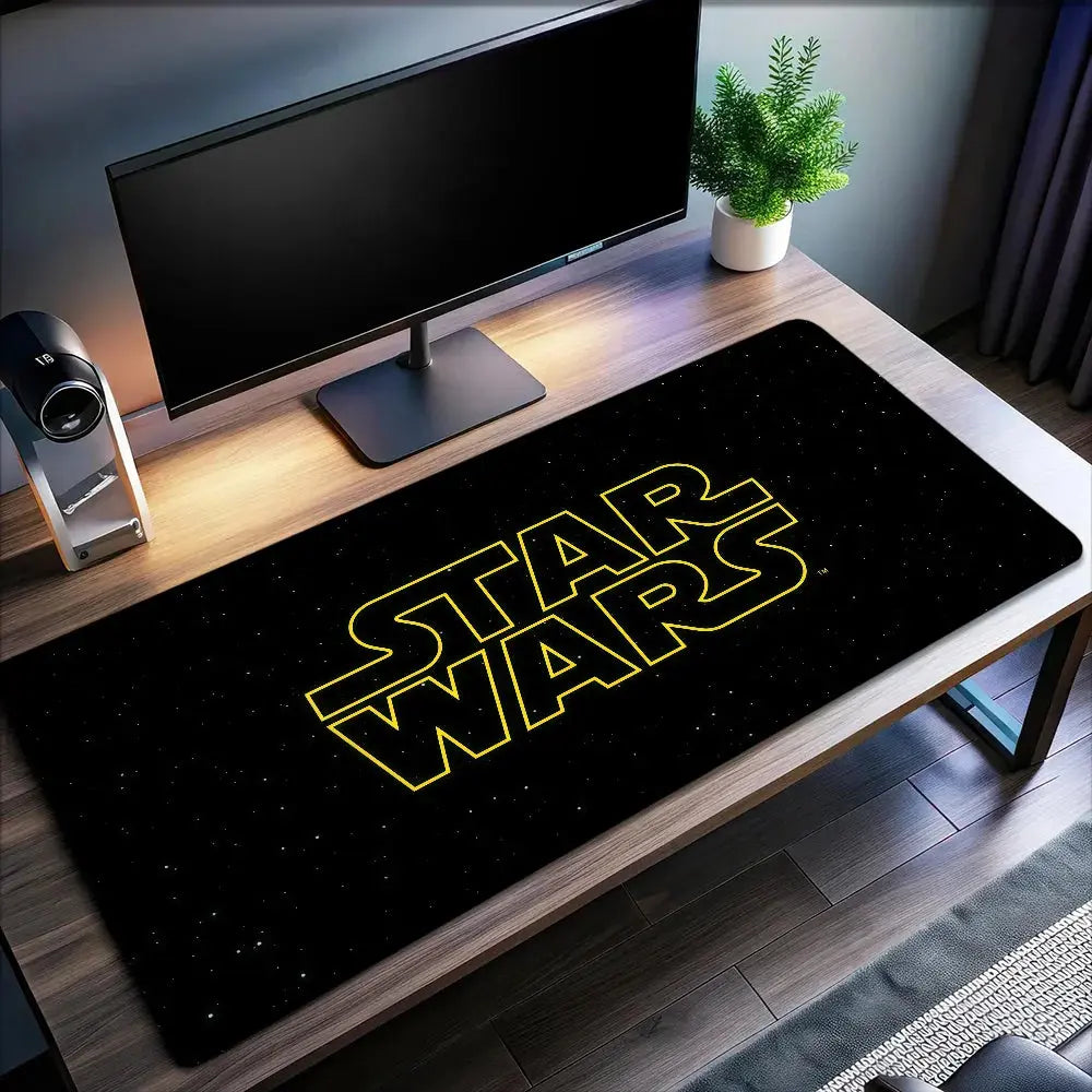 Mouse Pad Non-slip WARS Science Lockedge Film Office Student Fiction Gaming S-STAR Thickened Large Writing Cushion MousePad Star wars mouse pads