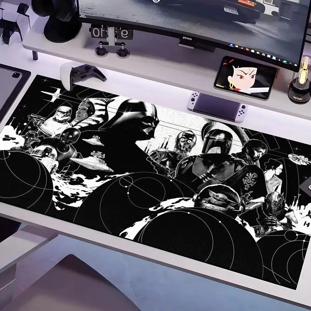 S-Stars W-Wars Movie Mouse Pad Multiple Sizes Large Square Computer Office Game Table Mats Rubber Anti-slip Mousepads Star wars mouse pads