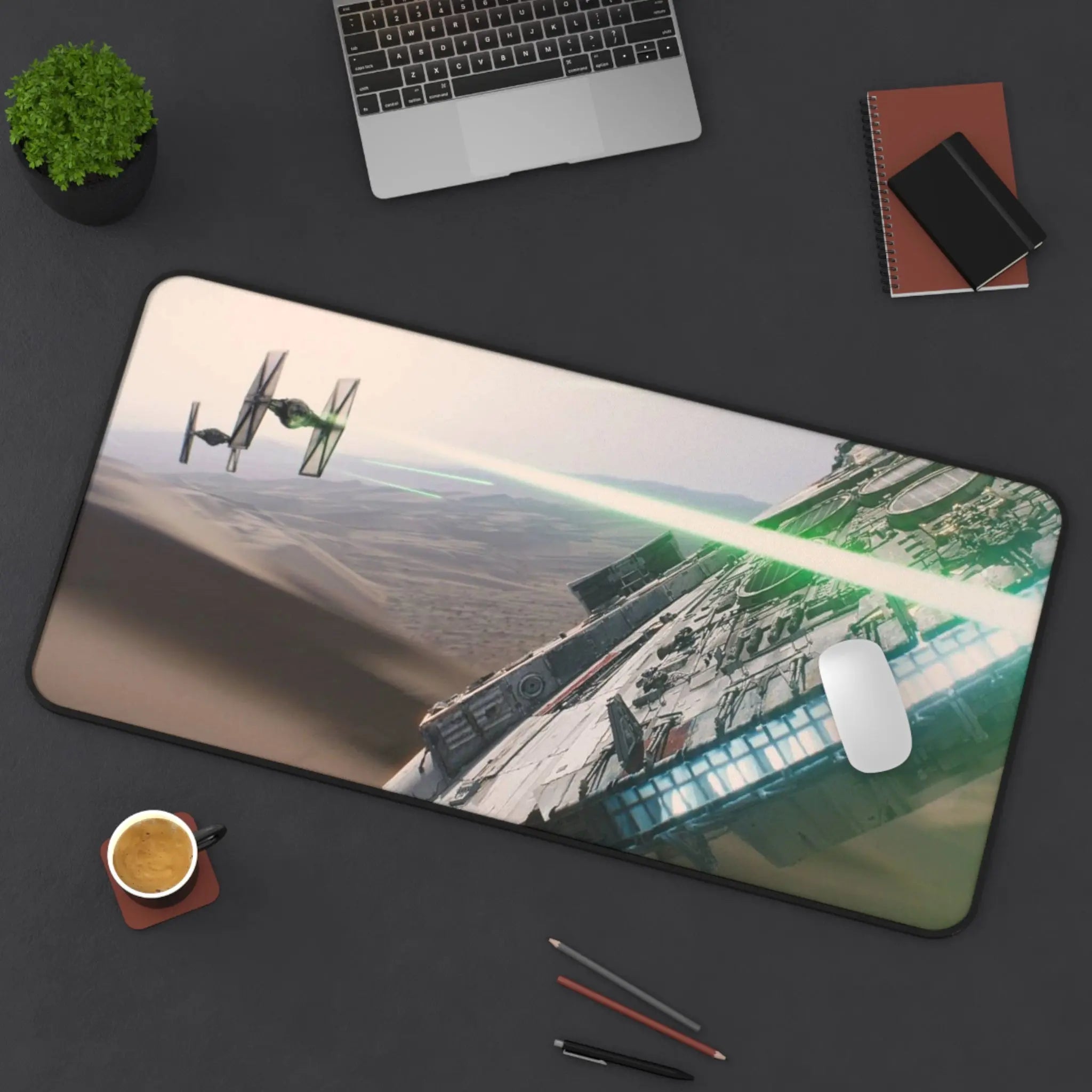 Spacecraft Dogfight Gaming Mousepad Printify