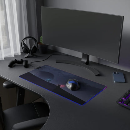 LED Gaming Mouse Pad Duel Lightsaber Battle