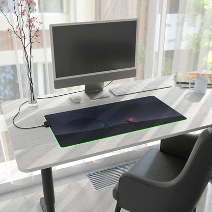 LED Gaming Mouse Pad Duel Lightsaber Battle