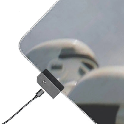 LED Gaming Mouse Pad Boba Fett Battle Print Printify