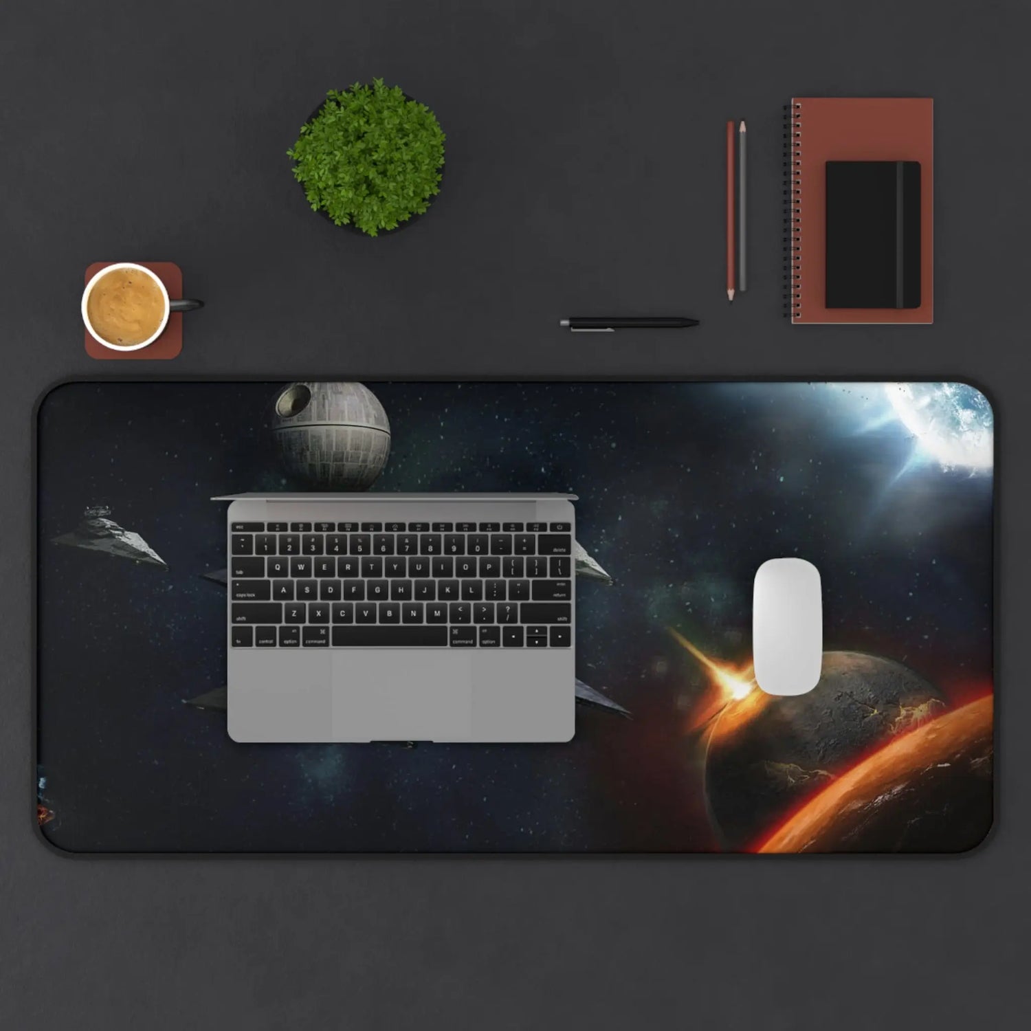 Galaxy Fleet Desk Mat Gaming Mousepad Printify
