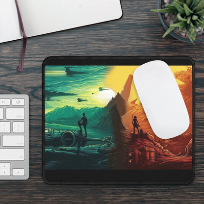 Dual Planet Gaming Mouse Pad Printify