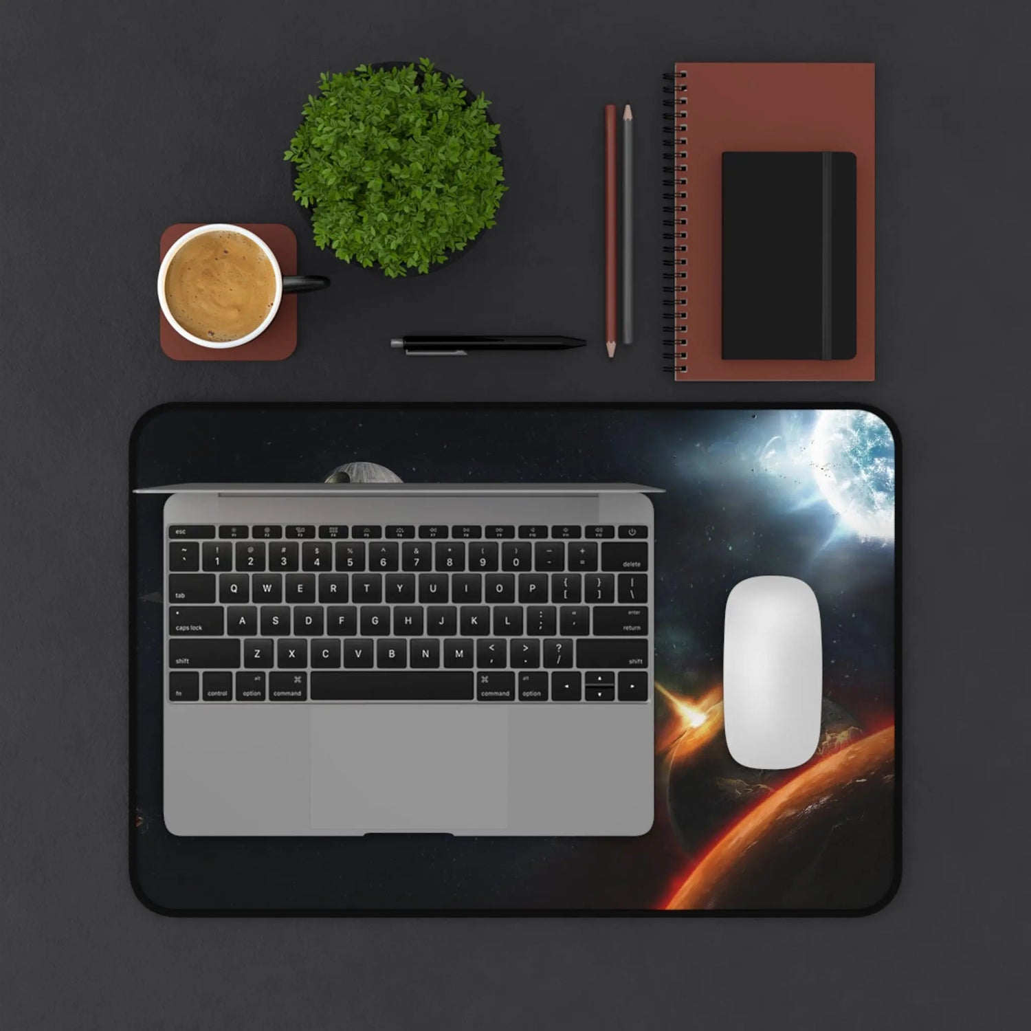 Galaxy Fleet Desk Mat Gaming Mousepad Printify