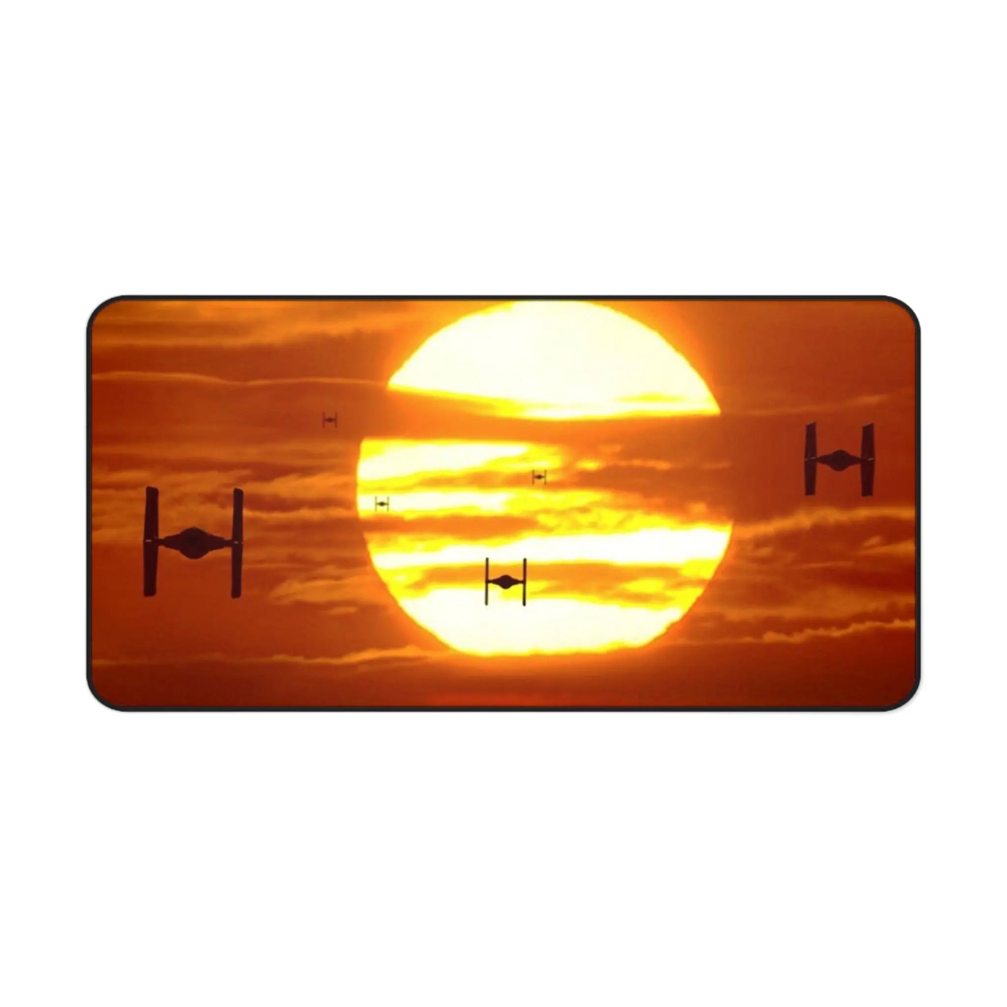 Starfighter Sunset Gaming Mouse Pad Printify