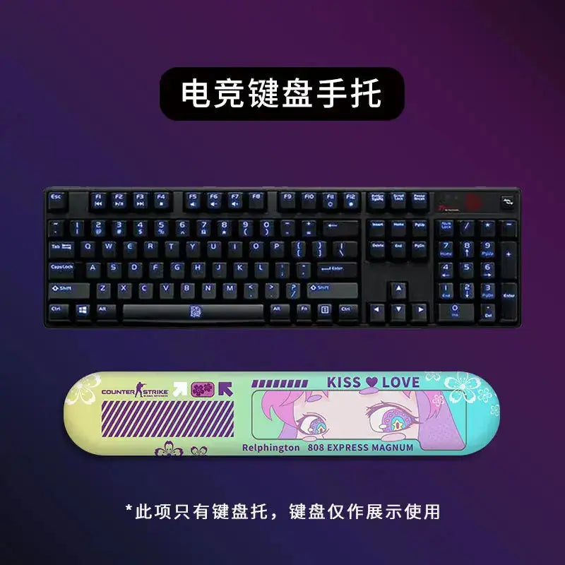 Mechanical Keyboard Wrist Rest with Silicone Support for FPS Gaming