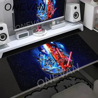 90x40cm Star Wars Mouse Pad Anime Gaming Accessories Varmilo Keyboard Pad Desk Mat Gabinete Gamer Carpet xxl Mousepad Mouse Mat Star wars mouse pads