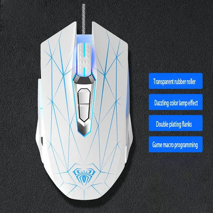S50 New Gaming Mouse, Wired Mechanical Game, Macro Programming, Notebook, Desktop Computer, Office Star wars mouse pads