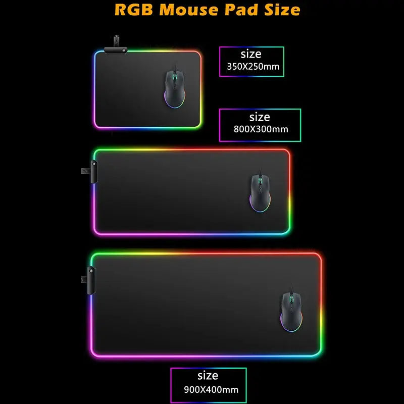 RGB LED Gaming Mouse Pad Star Wars extended desk mat