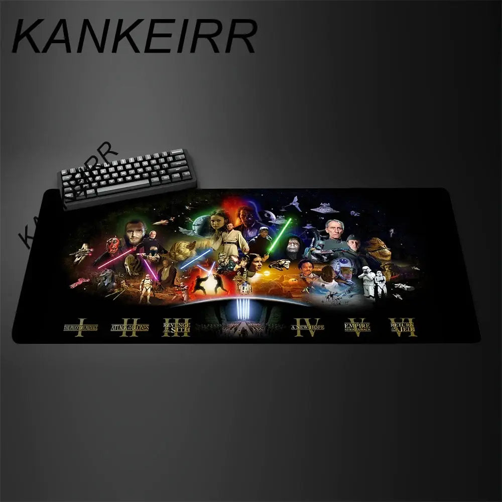 Gamer Mouse Pad Star Wars 90x40cm Anime Gaming Accessories Varmilo Keyboard Pad Desk Mat Gabinete Carpet xxl Mousepad Mouse Mat Star wars mouse pads