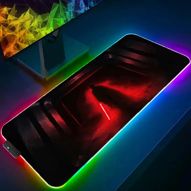 RGB LED Gaming Mouse Pad Star Wars with RGB lighting
