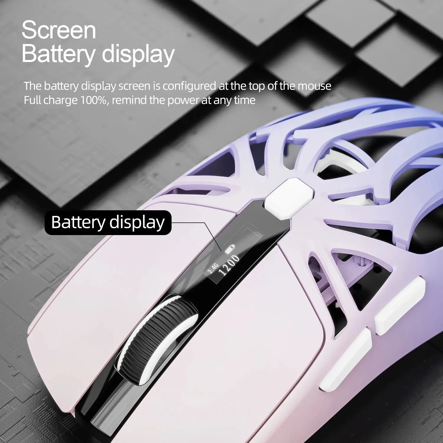 SmailWolf RS8 Bluetooth wireless 2.4g gaming mouse triple-mode lightweight e-sports gaming 1K return rate 10000DPI computer Star wars mouse pads