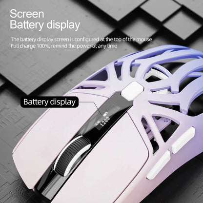 SmailWolf RS8 Bluetooth wireless 2.4g gaming mouse triple-mode lightweight e-sports gaming 1K return rate 10000DPI computer Star wars mouse pads
