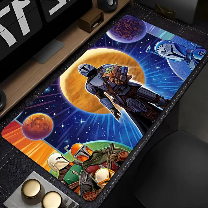 The Mandalorian Mouse Pad anti-slip rubber base