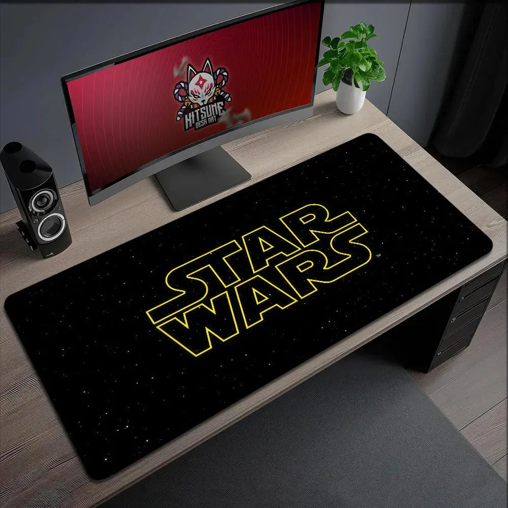 Mouse Pad Non-slip WARS Science Lockedge Film Office Student Fiction Gaming S-STAR Thickened Large Writing Cushion MousePad Star wars mouse pads