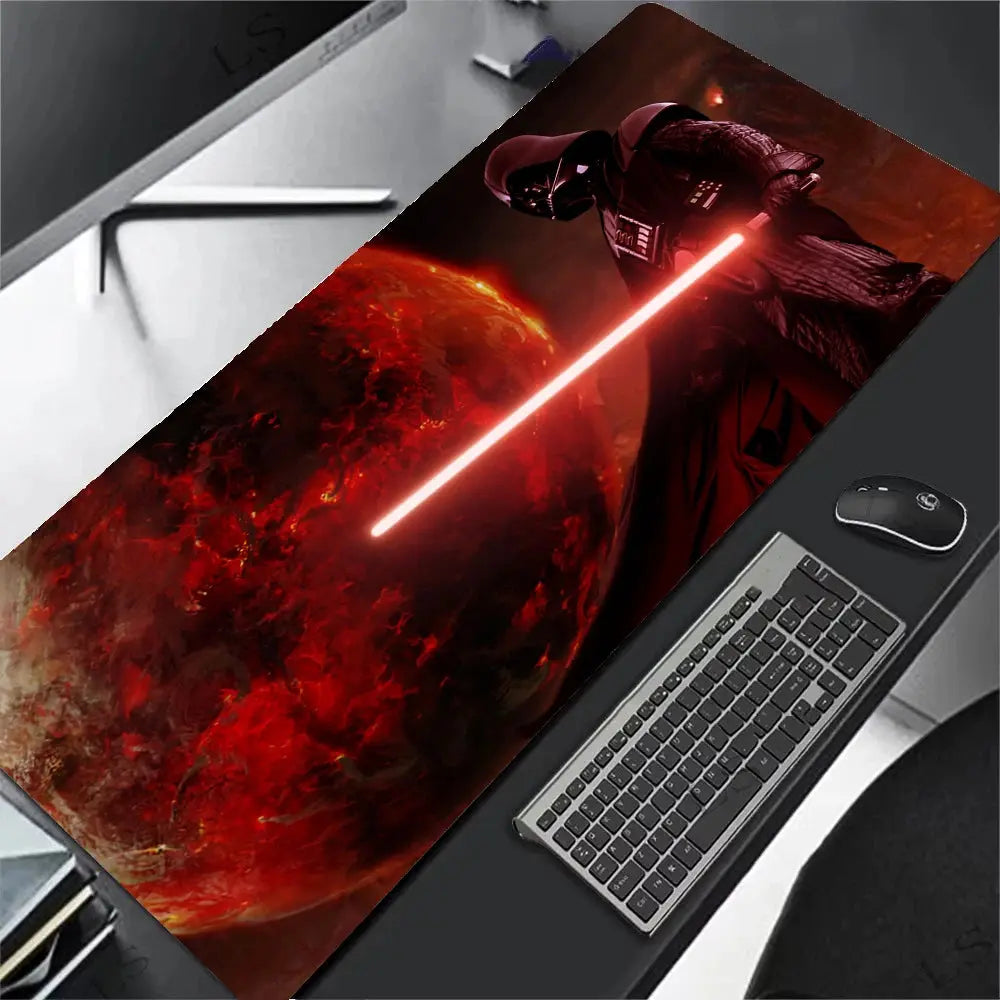 XXL Gaming Mouse Pad Star Wars Non-Slip Rubber Base Large Desk Mat Waterproof Keyboard Mouse Mat for Gamer PC Laptop Accessories Star wars mouse pads