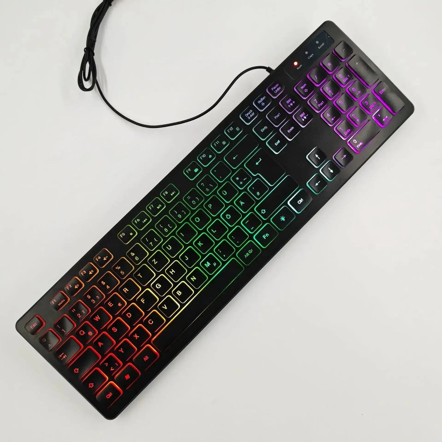 RGB Backlit Gaming Keyboard USB wired