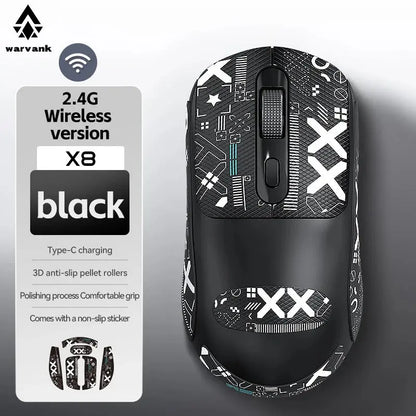 Warvank X8 Wireless Gaming Mouse 500mAh TYPE-C Rechargeable Office Mouse Suitable for Laptop Desktop Computers Star wars mouse pads