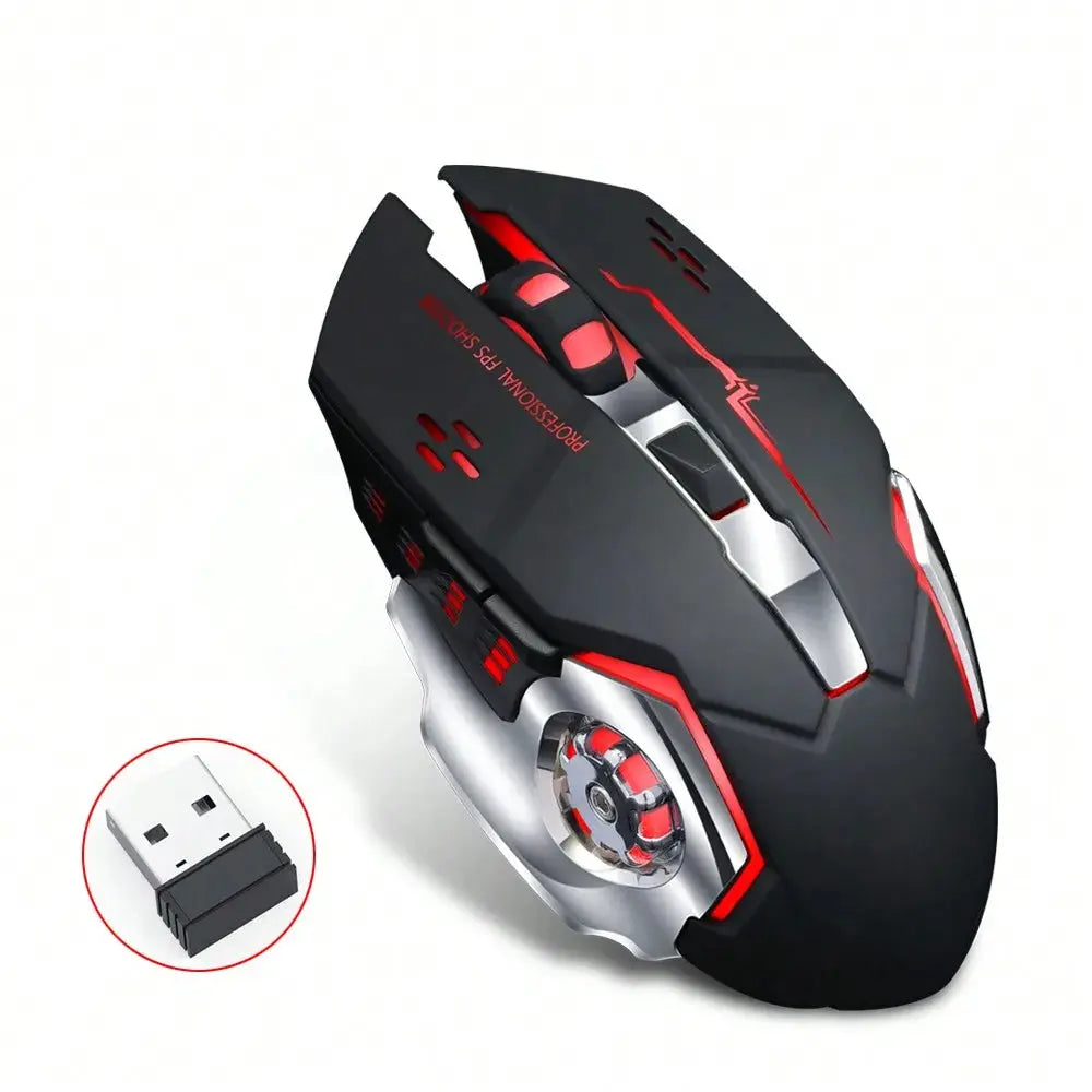 Wireless Charging Gaming Mouse - Rechargeable, Ergonomic, and Silent Design for Office and Home Use Star wars mouse pads