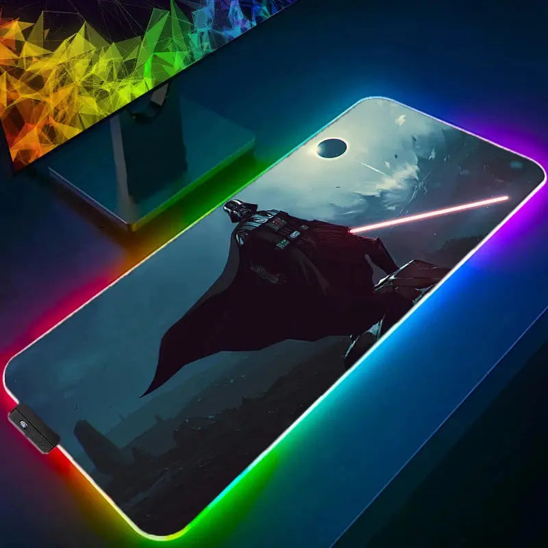 RGB LED Gaming Mouse Pad Star Wars extended desk mat