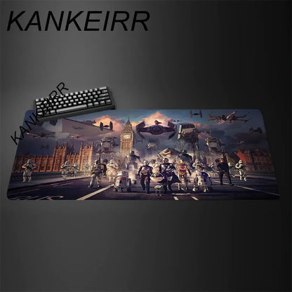 Gamer Mouse Pad Star Wars 90x40cm Anime Gaming Accessories Varmilo Keyboard Pad Desk Mat Gabinete Carpet xxl Mousepad Mouse Mat Star wars mouse pads