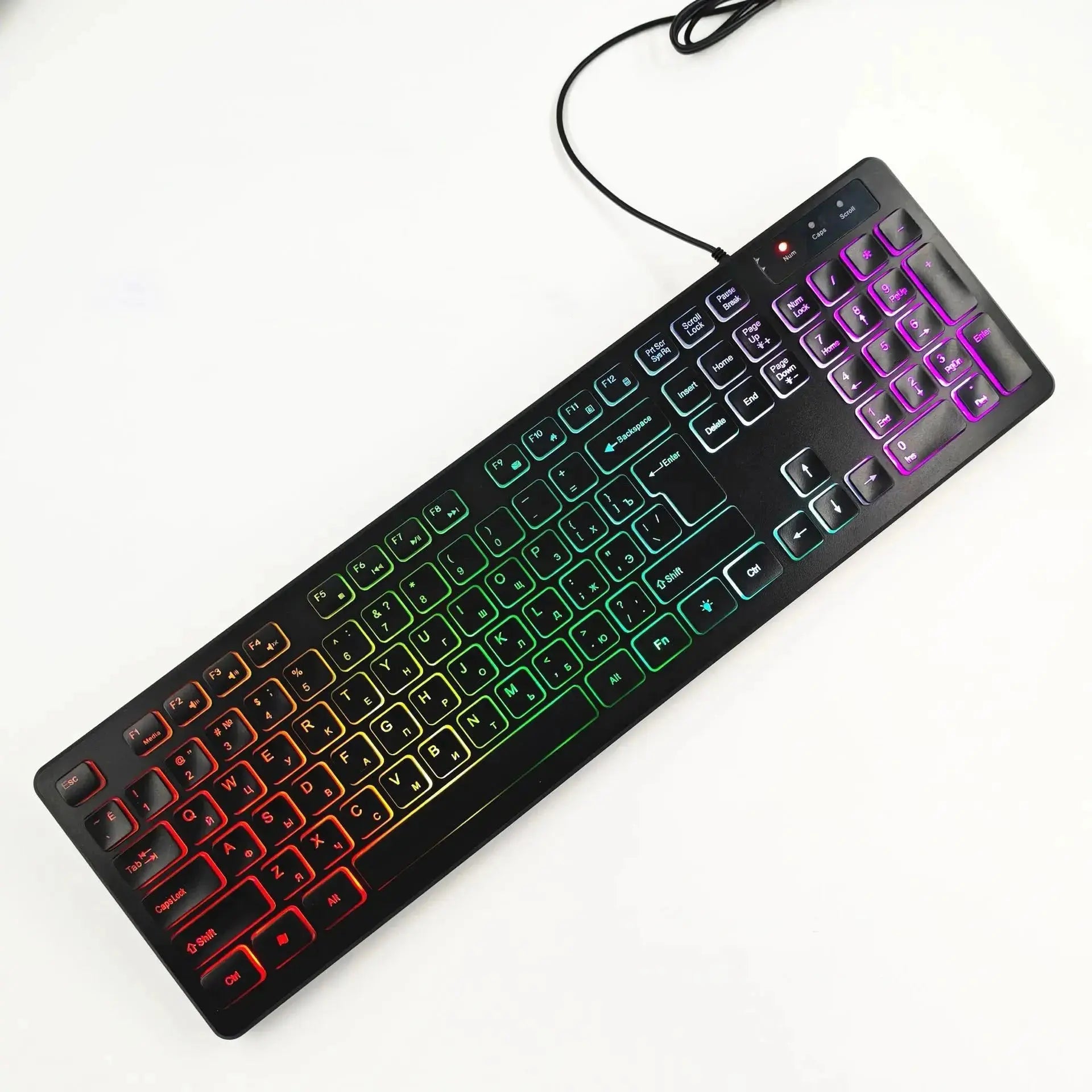 RGB Backlit Gaming Keyboard USB wired
