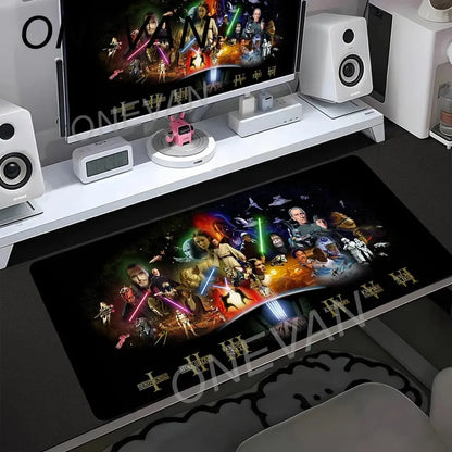 90x40cm Star Wars Mouse Pad Anime Gaming Accessories Varmilo Keyboard Pad Desk Mat Gabinete Gamer Carpet xxl Mousepad Mouse Mat Star wars mouse pads