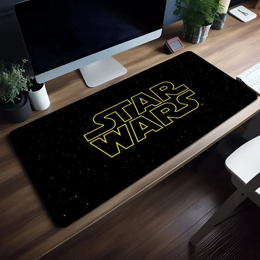 Mouse Pad Non-slip WARS Science Lockedge Film Office Student Fiction Gaming S-STAR Thickened Large Writing Cushion MousePad Star wars mouse pads