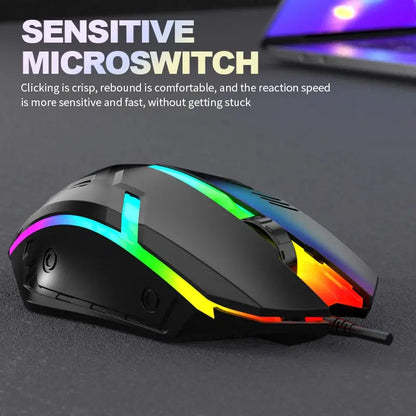 S1 Mouse USB Wired Mouse Computer Laptop Gaming Office Luminous Mouse Star wars mouse pads
