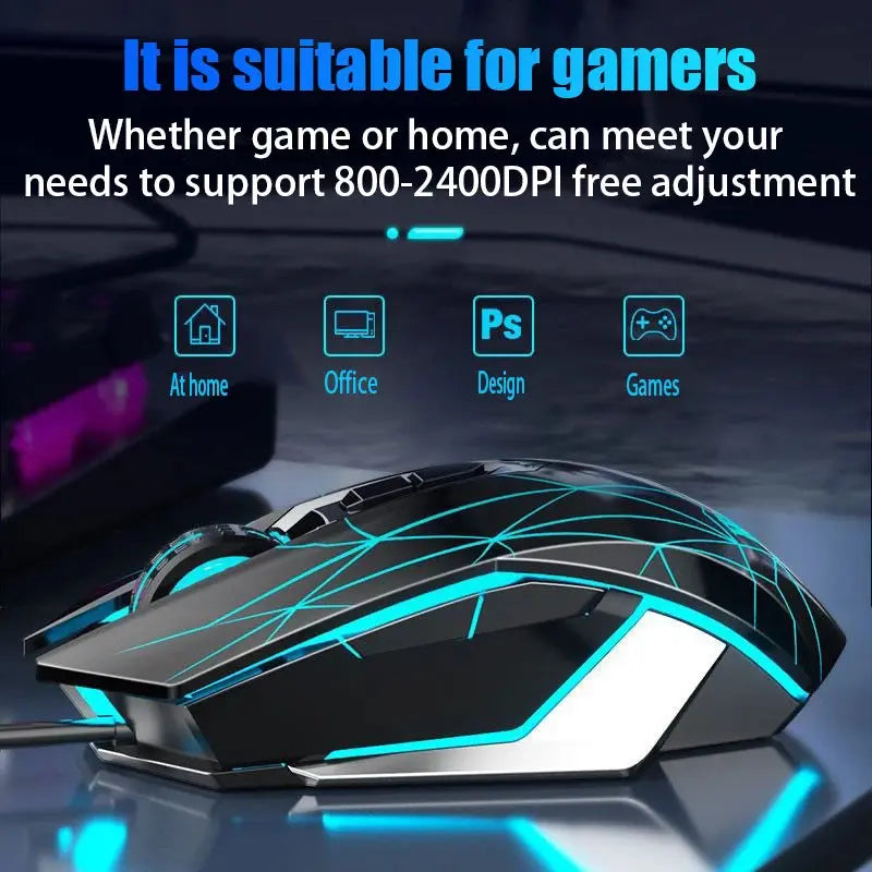S50 New Gaming Mouse, Wired Mechanical Game, Macro Programming, Notebook, Desktop Computer, Office Star wars mouse pads