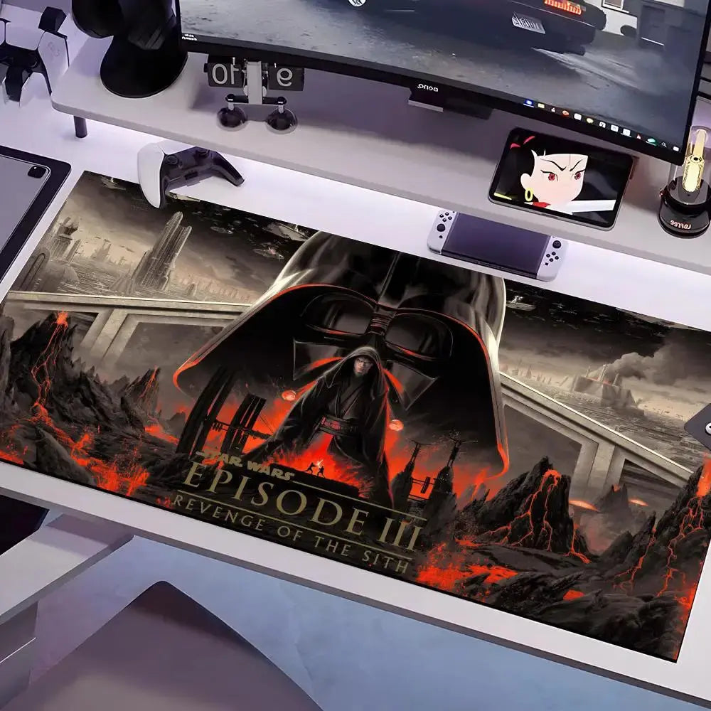 S-Stars W-Wars Movie Mouse Pad Multiple Sizes Large Square Computer Office Game Table Mats Rubber Anti-slip Mousepads Star wars mouse pads