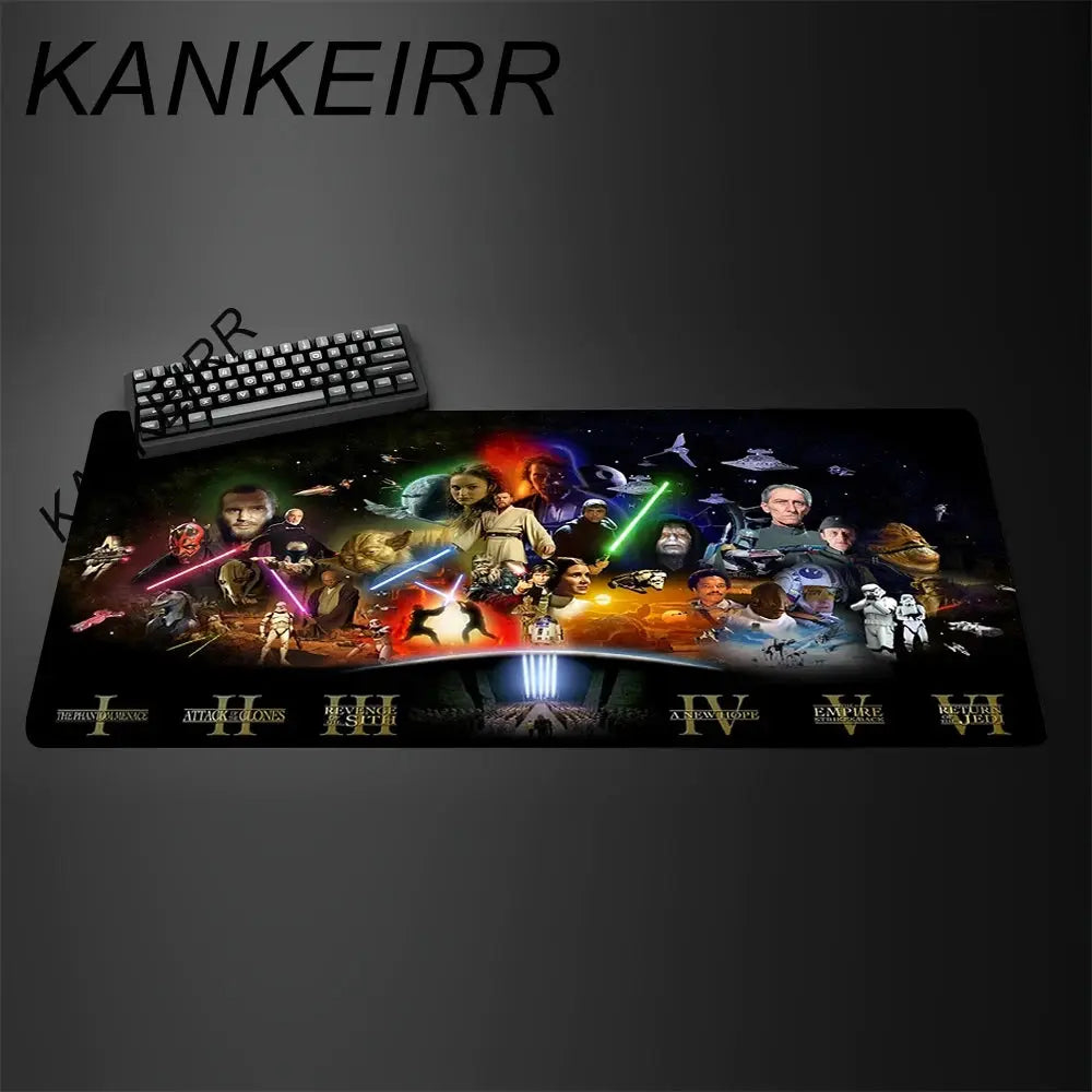 Gamer Mouse Pad Star Wars 90x40cm Anime Gaming Accessories Varmilo Keyboard Pad Desk Mat Gabinete Carpet xxl Mousepad Mouse Mat Star wars mouse pads
