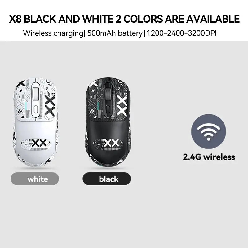 Warvank X8 Wireless Gaming Mouse 500mAh TYPE-C Rechargeable Office Mouse Suitable for Laptop Desktop Computers Star wars mouse pads