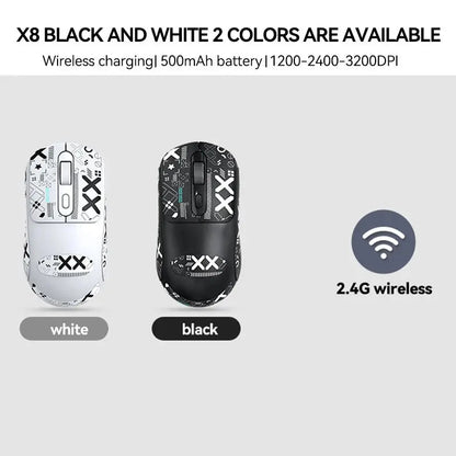 Warvank X8 Wireless Gaming Mouse 500mAh TYPE-C Rechargeable Office Mouse Suitable for Laptop Desktop Computers Star wars mouse pads